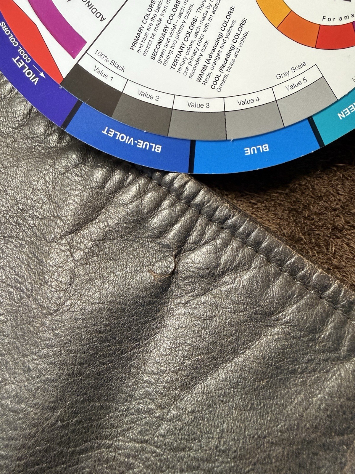 GAP Jacket Mens Medium Brown Leather Button Up Sh… - image 14