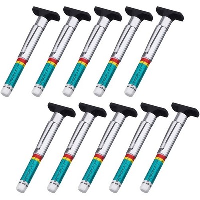 10 Pack Tyre Gauge Tyre Tread Depth Gauge Tool Color Coded