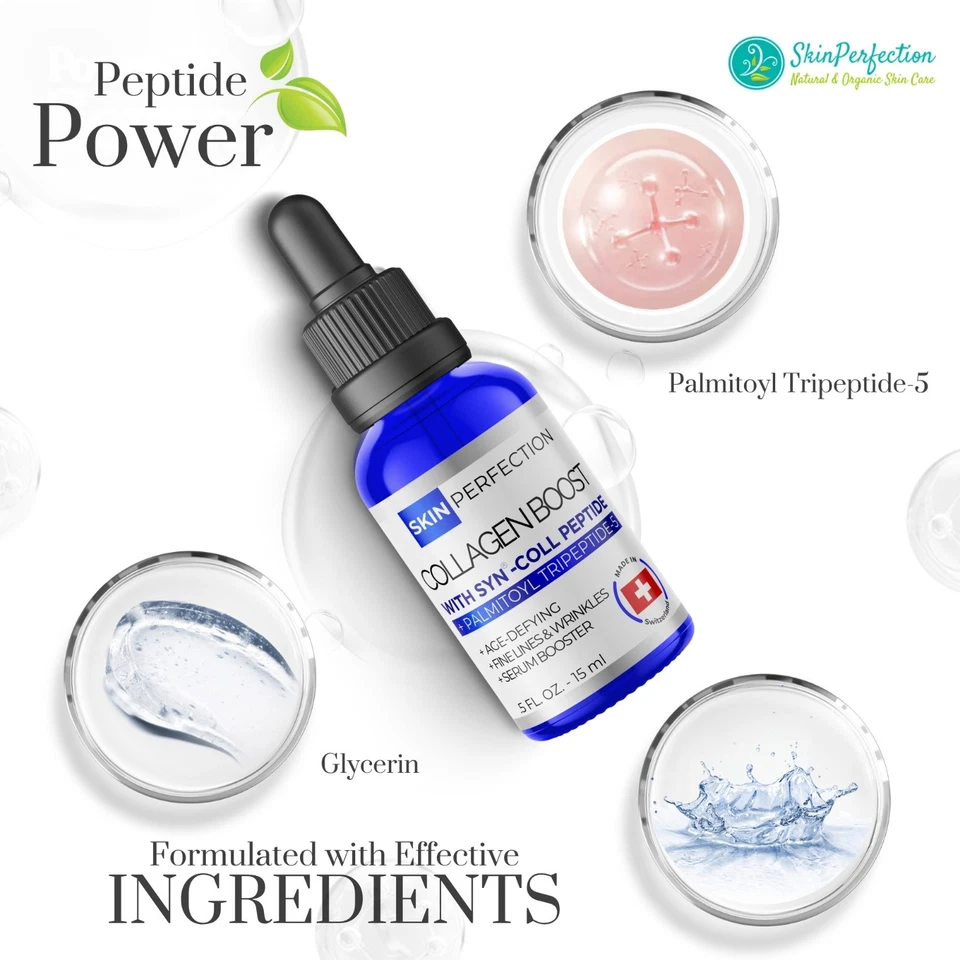 Syn Coll Tripeptide 5 Collagen Building Anti Aging Facial Wrinkle Treatment - Image 3 of 4