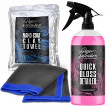 Clay Cloth Towel Lubricant Detailer Kit Nano Coat Car Bar Pure Definition