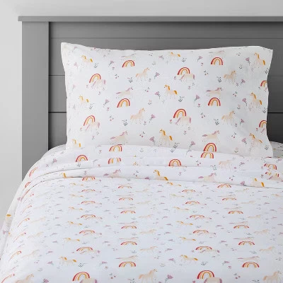 Queen Unicorn Cotton Sheet Set - Pillowfort