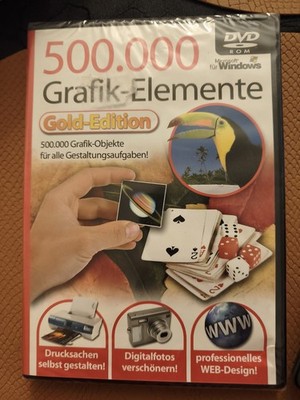 500000 Grafik Elemente  DVD Rom Mikrosoft Für Windows 