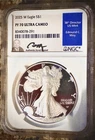 2025 W Proof 1 T. Oz  .999 American $1 Silver Eagle Graded PR-70 NGC Ultra Cameo