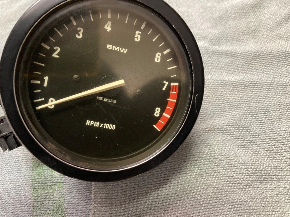 BMW R100R Drehzahlmesser cockpit motometer rpm counter oldtimer motor tuning - Bild 4 von 4