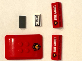 Lego City 60001 - Fire Chief Car - 100% Complete with Minifigs