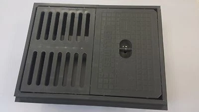 DALLMER UPMANN Ersatzteil Rost Rückstau Kellerablauf 18 x 25 Kunststoffrost Dallmer 2 teilig