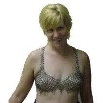CHAIN MAIL BRA, 10 MM ALUMINIUM BUTTED NEW MEDIEVAL VIKING ANTIQUE BRA FOR WOMEN
