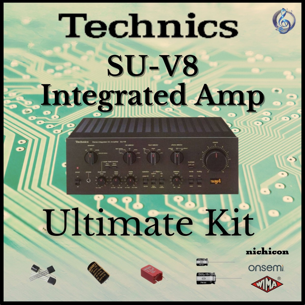 Technics SU-V8 Integrated Amp Ultimate Upgrade Kit Genuine