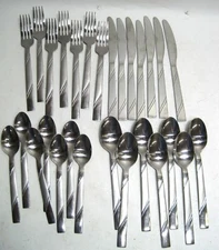 28 Pieces Cambridge Maren-Tessa Stainless Flatware