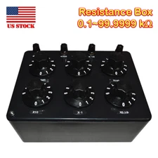 Precision Variable Decade Resistor Resistance Box 0.1~99.9999 kΩ Teaching Tool 
