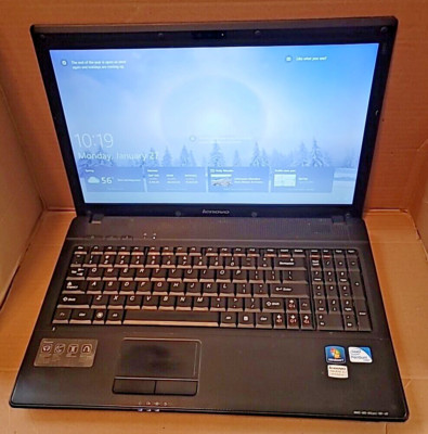 Lenovo G560 Intel Pent DualCore P6100 2GHz 4GbRm BadBat Wn10 PartsONLY NoAcCharg