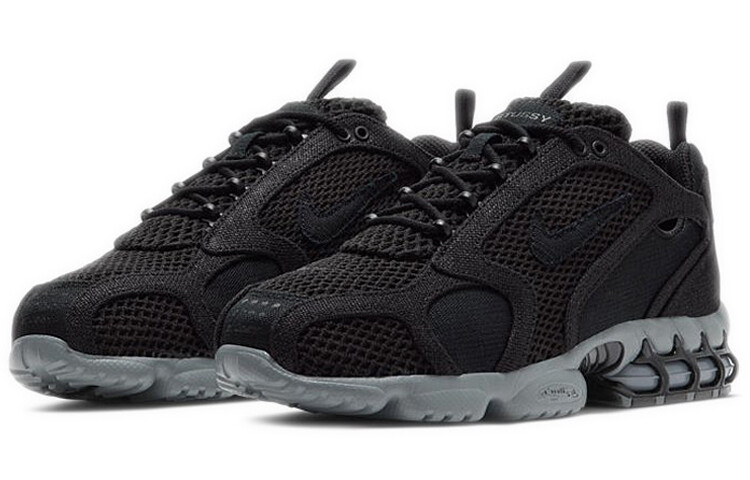スニーカー 20SS NIKE STUSSY AIR ZOOM SPIRIDON CAGE 2 MENS BLACK s-l1200.png
