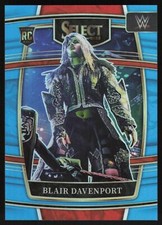 Blair Davenport 2022 Panini Select WWE # 73 RC Concourse Light Blue Prizm 77/299