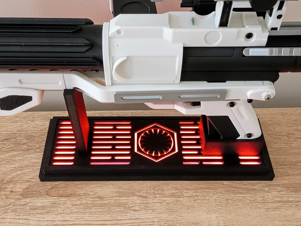 Impreso en 3D Star Wars Primer Orden F-11D Blaster Prop con Luces, Sonido y Modo FX Foto 4 de 4