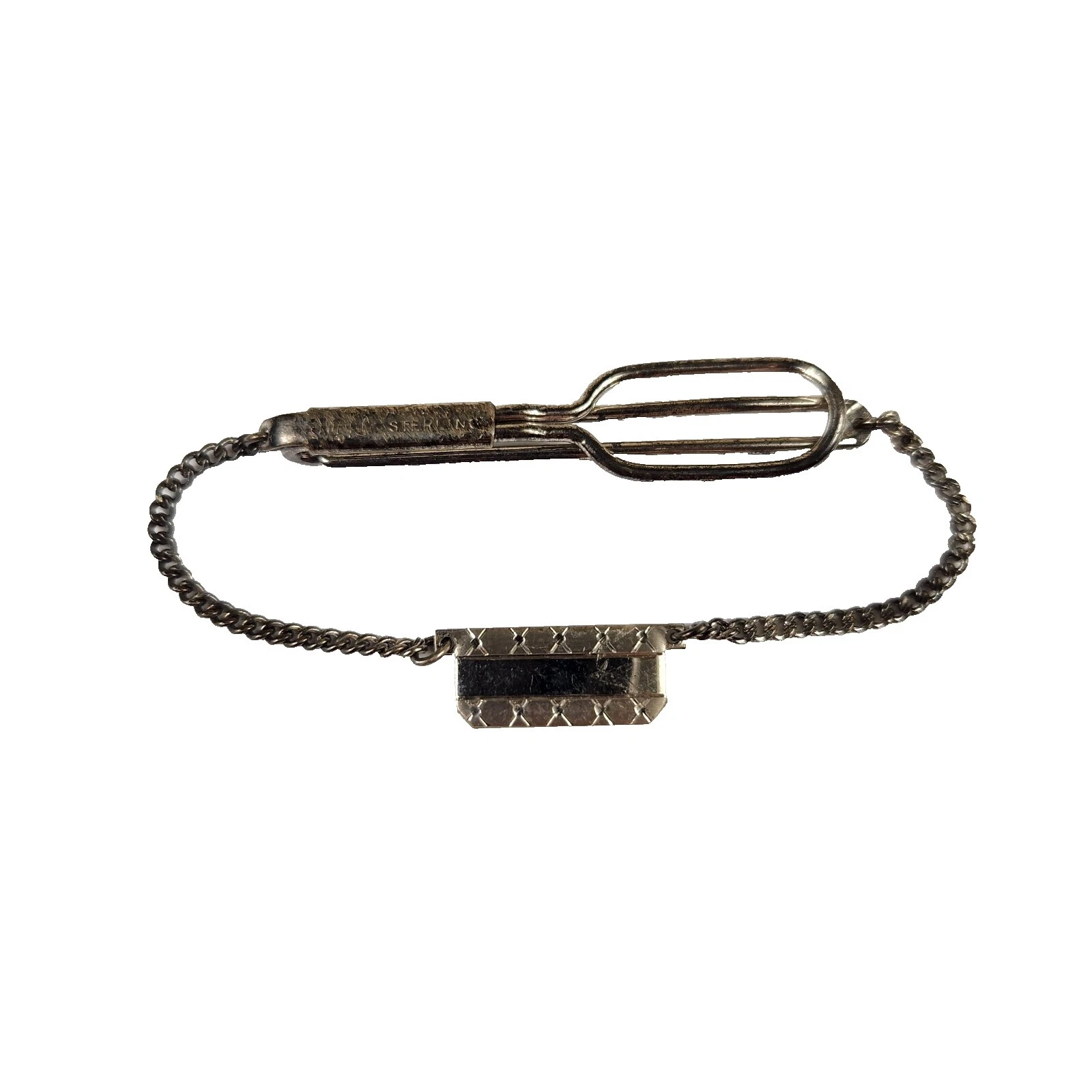 Corbata de Plata de Ley Swank Broches y tachuelas para hombres