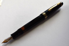 1950's MONTBLANC Meisterstuck Celluloid 144 14k Gold M Nib Fountain Pen