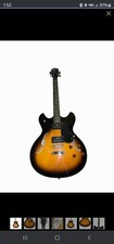 Oscar Schmidt Delta King Oe30 Semi Hollow Body Electric Guitar Tobacco Burst