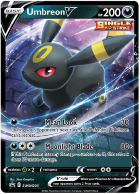 Umbreon V SWSH203 - Black Star Promo - Ultra Rare Pokemon Card - Near Mint (NM) Umbreon V SWSH203 - Black Star Promo - Ultra Rare Pokemon Card - Near Mint (NM)