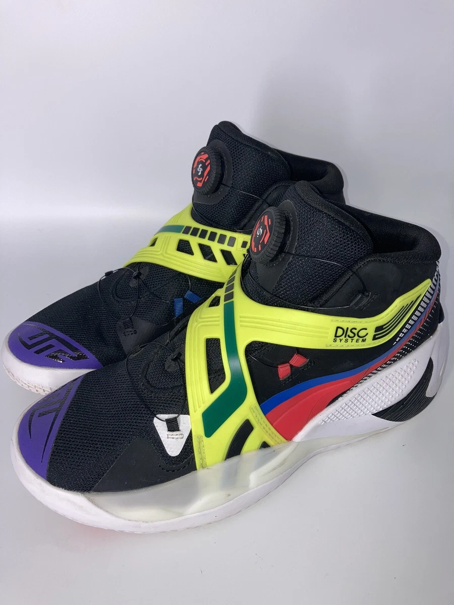 Size 10 PUMA Disc Rebirth Black Yellow Alert 19481202