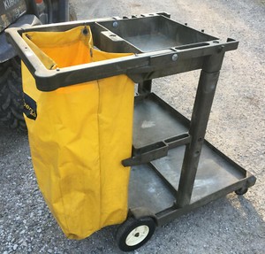Rubbermaid Janitorial Cleaning Cart utility housekeeping LOCAL PICKUP ONLY