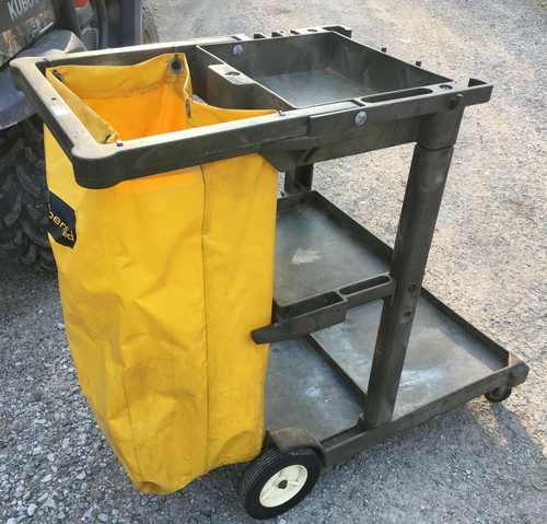 Rubbermaid Janitorial Cleaning Cart utility housekeeping LOCAL PICKUP ONLY