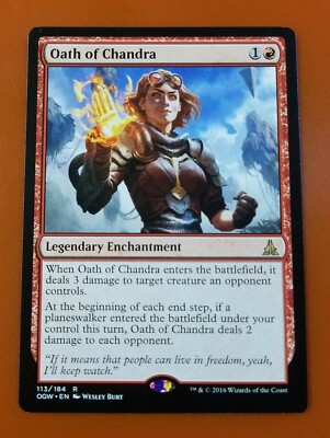 mtg oath of the gatewatch cards 1x Oath of Chandra | Oath of the Gatewatch | MTG Magic Cards
