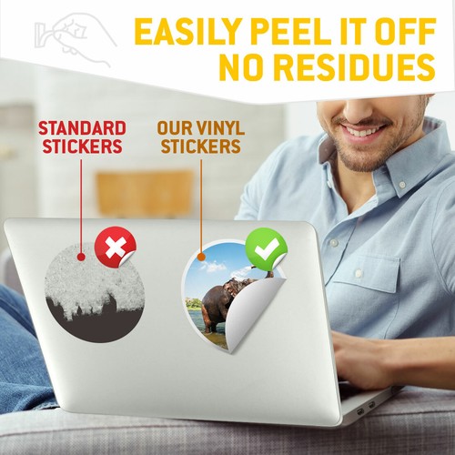 2 x Vinyl Stickers 20cm - Happy Indian Elephant Wild Animal Cool Gift #14872 - 第 5/9 張圖片