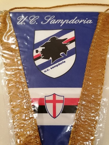 gagliardetto CALCIO football SAMPDORIA wimpel pennant FANION BANDERÌN FLAMULA - 第 1/3 張圖片