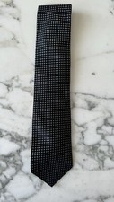 Ike Behar Black Silk Tie