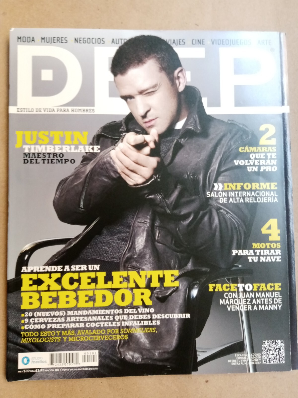 Deep Make Magazine JUSTIN TIMBERLAKE DEEP MEXICAN MAGAZINE MEXICO SPANISH NOVEMBER 2011 | eBay