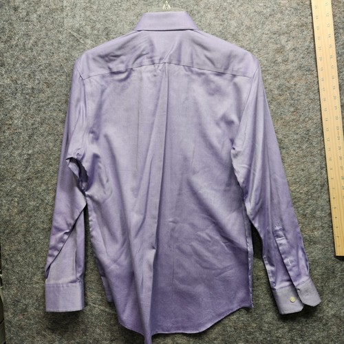 Egara Men's Light Purple Cotton Long Sleeve Button Up Dress Shirt Regular Size M - Picture 2 of 6