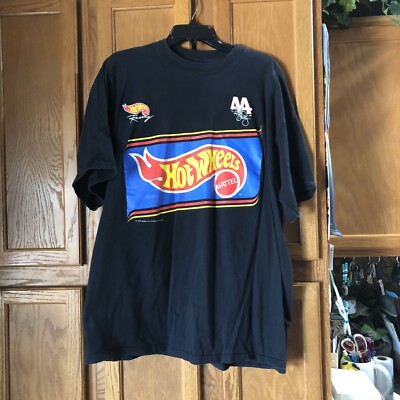 Vintage 1997 Kyle Petty #44 Hot Wheels Mattel Racing T-Shirt 2-Sided Men s 2XL