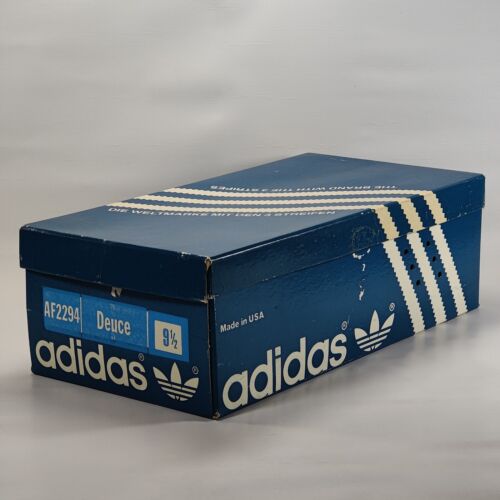 Vtg Addidas Shoe Box ONLY EMPTY Deuce Size 9.5
