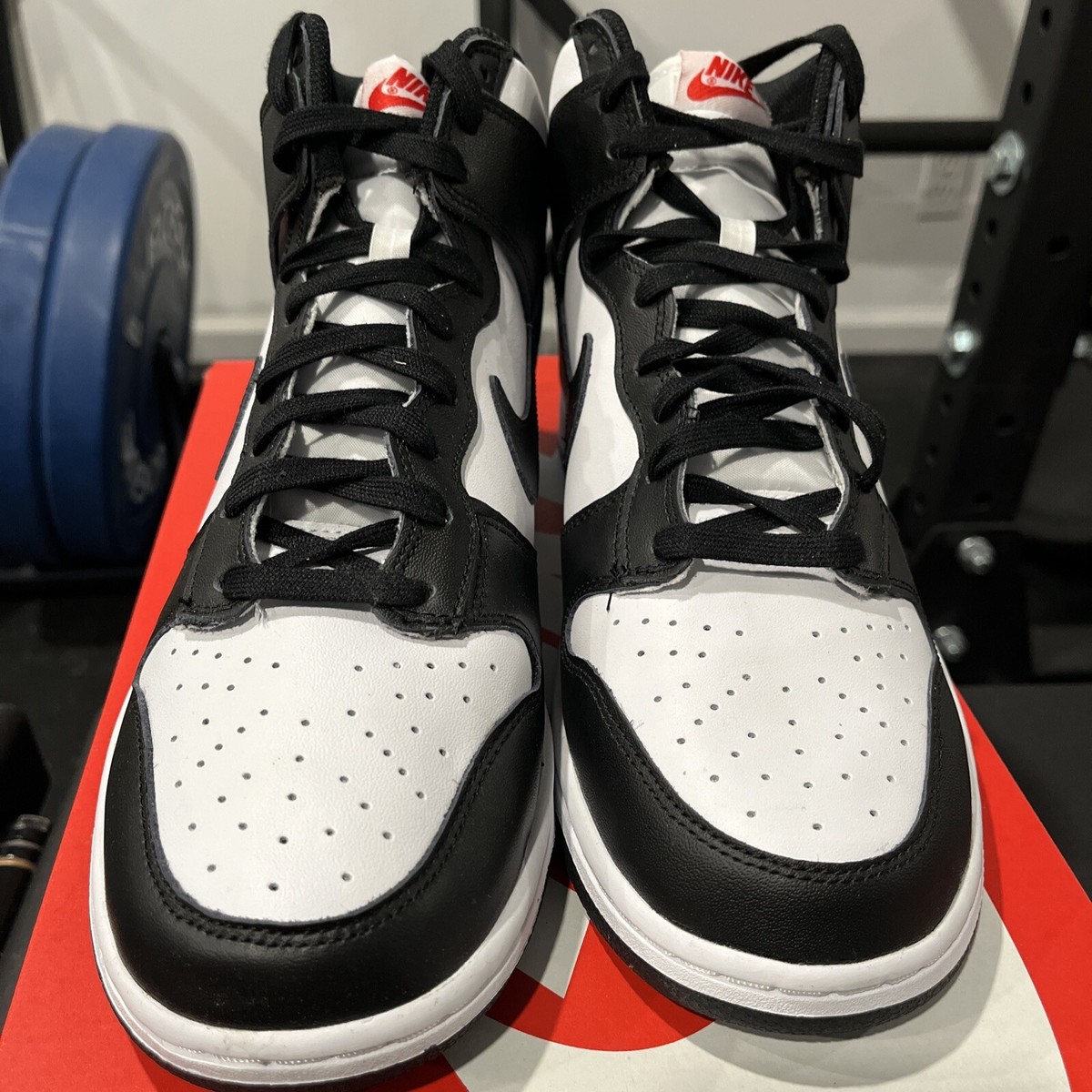 NEW Men's Size 10.5 Nike Dunk Hi Top Retro Black White NEW Men's Size 10.5 Nike Dunk Hi Top Retro Black White