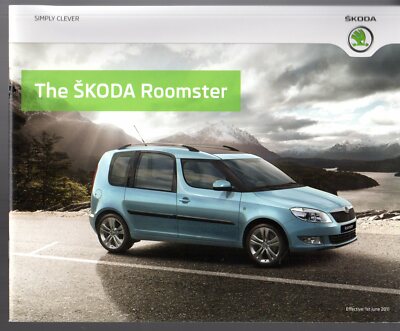 Skoda Roomster Mitte Ende 2011 UK Markt Verkaufsprospekt S SE Plus GreenLine Scout