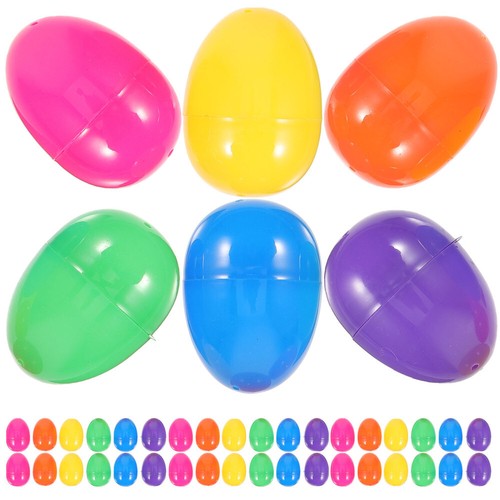 50 Pcs Party Decorations Fillable Ornament Easter Egg Toy Decorative Eggs - Picture 10 of 12