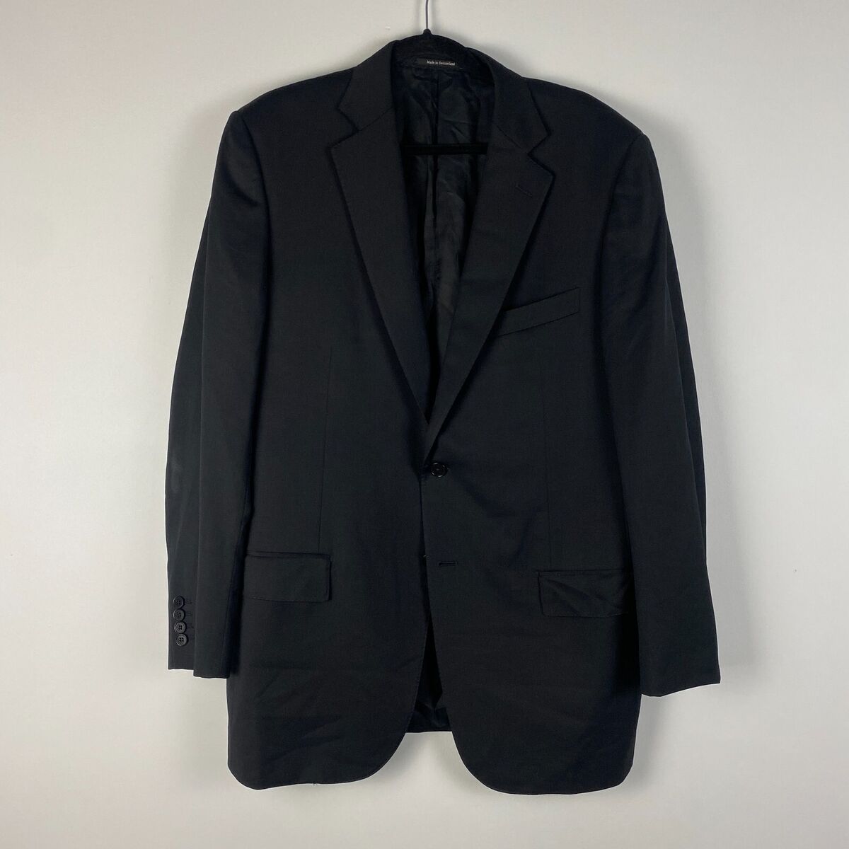 Ermenegildo Zegna Multiseason Blazer Size 54L US 44L Black Ermenegildo Zegna Multiseason Blazer Size 54L US 44L Black