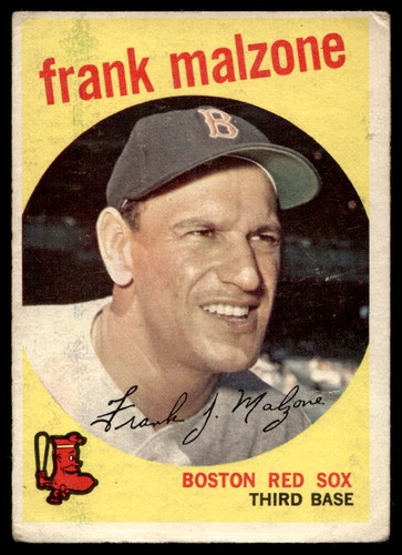 1959 Topps #220 Frank Malzone Boston Red Sox VG-VGEX