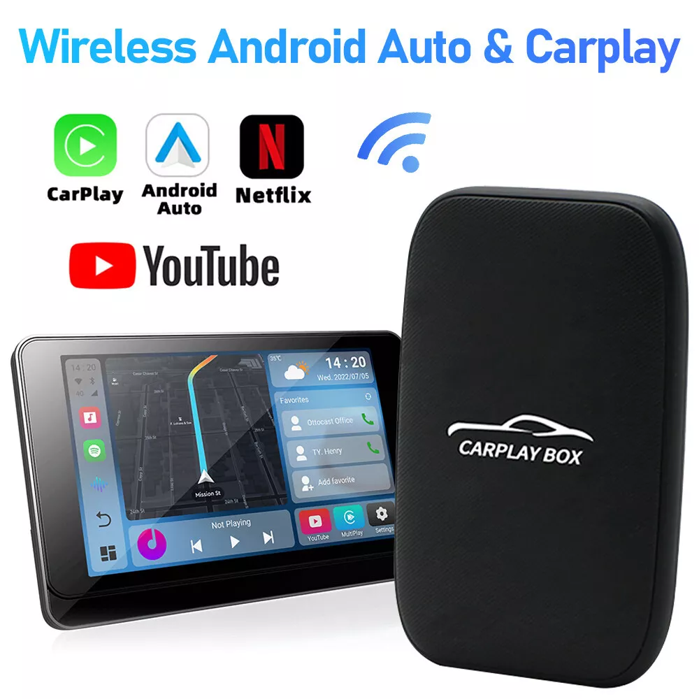 Wireless Carplay AI box Android Auto Adapter Converter Car Multimedia Video Gift | eBay