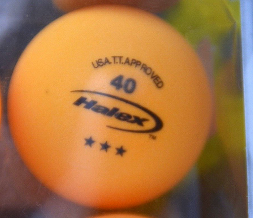 Halex Table Tennis Balls 40mm Velocity 1 Star White 6-Count - Picture 6 of 6