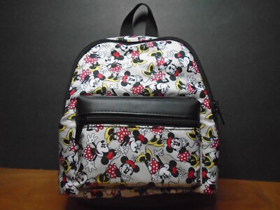 Classic Disney Minnie Mouse, Bioworld Mini Backpack, 11x9, White, NWT