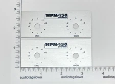 Pioneer HPM-150 L-Pad Plate Label Badge - Custom Made New Aluminum PAIR  