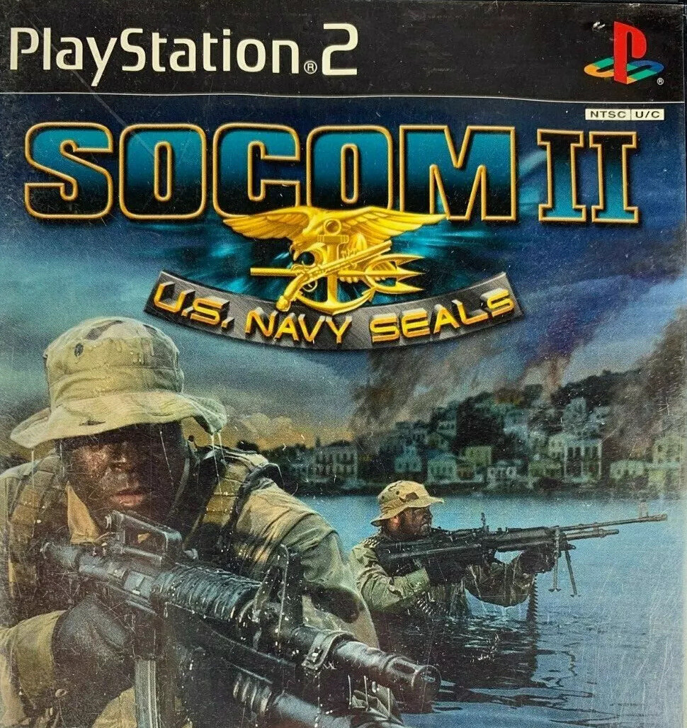 Playstation 2 PS2 SOCOM II U.S. Navy Seals Video Game 1 Disc