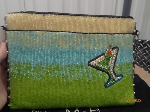 Mary Francis Beaded "Happy Hour" Clutch Crossbody HSN $205 - Picture 15 of 17
