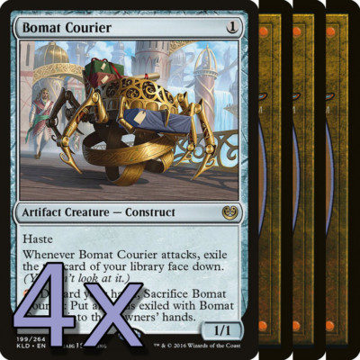 4x Bomat Courier - NM Playset - Artifact Creature x4 - Magic TCG