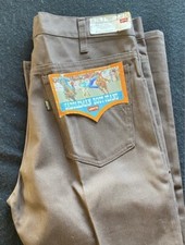 VTG Deadstock Levi s Sta-Prest Saddleman Black tab Corduroy Pants. 34/33.