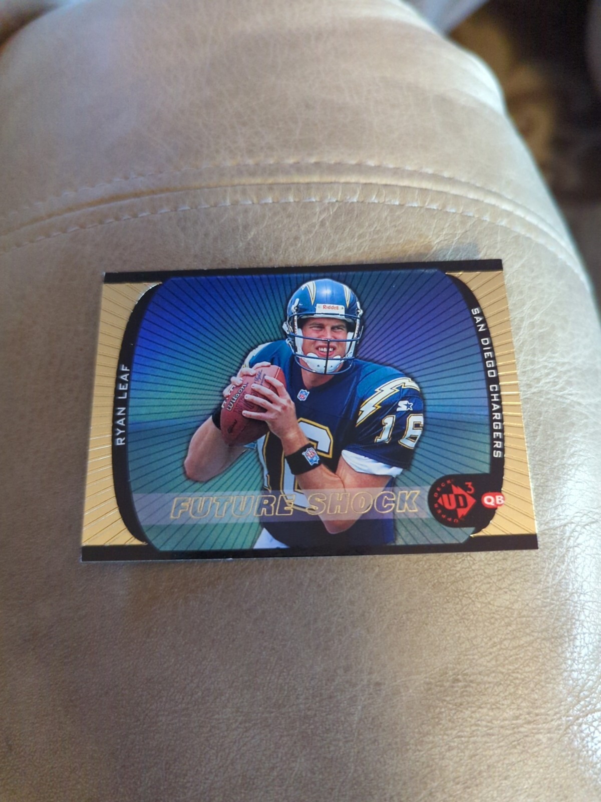1998 Upper Deck UD3 Future Shock Ryan Leaf #182 Rookie RC Chargers