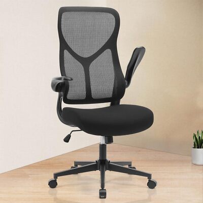 Black High Back Mesh Chair. Ergonomic. Home Office. Exec/Computer