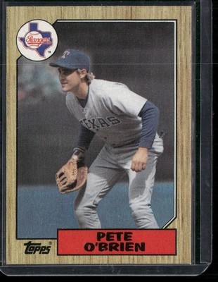 1987 Topps - Pete O'Brien #17 FAST SHIPPING BUY 5 GET 5 FREE TEXAS RANGERS MLB