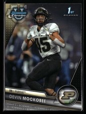 Devin Mockobee 2023 Bowman University Chrome #127 Purdue Boilermakers 1st Bowman